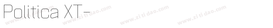 Politica XT字体转换
